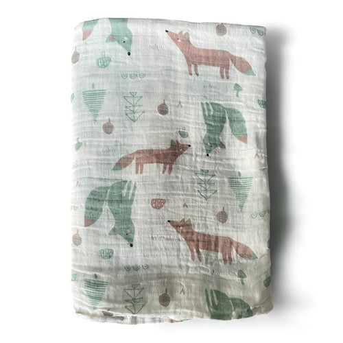 Woodland Muslin Swaddle