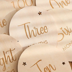 Wooden Milestone Balloons