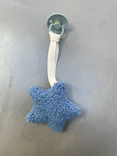 Load image into Gallery viewer, Plush Blue Star Dummy Holder