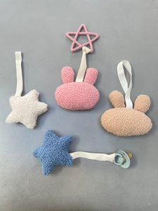 Plush Cream Star Dummy Holder