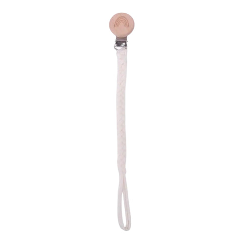 White Cotton Plaited Dummy Clip
