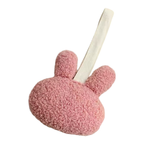 Plush Pink Bunny Dummy Holder