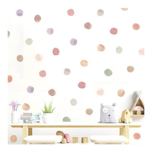 Pastel irregular circle wall stickers