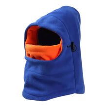 Load image into Gallery viewer, Blue Thermal Hooded Snood