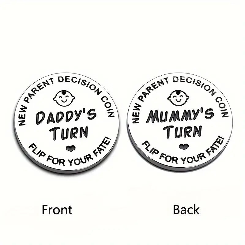 Mummy or Daddy's Turn Flip Coin