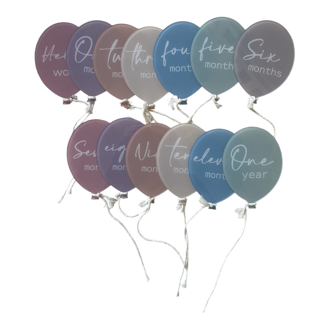 Acrylic Milestone Balloons