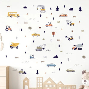 Transport and Construction Wall Stickers