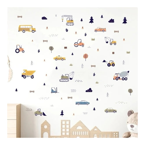 Transport and Construction Wall Stickers