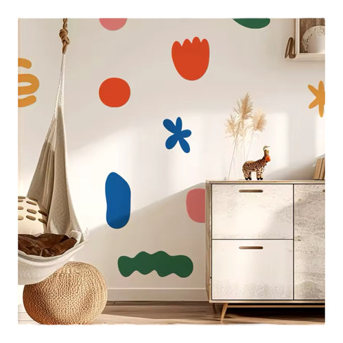 Multicoloured Shape Wall Stickers