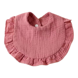 Muslin Dribble Bibs with Frill