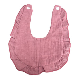 Muslin Dribble Bibs with Frill