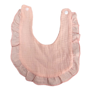 Muslin Dribble Bibs with Frill