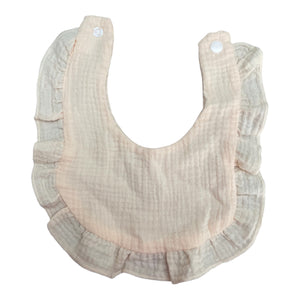 Muslin Dribble Bibs with Frill