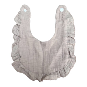 Muslin Dribble Bibs with Frill