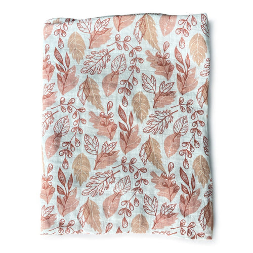 Autumn Leaf Muslin Swaddle