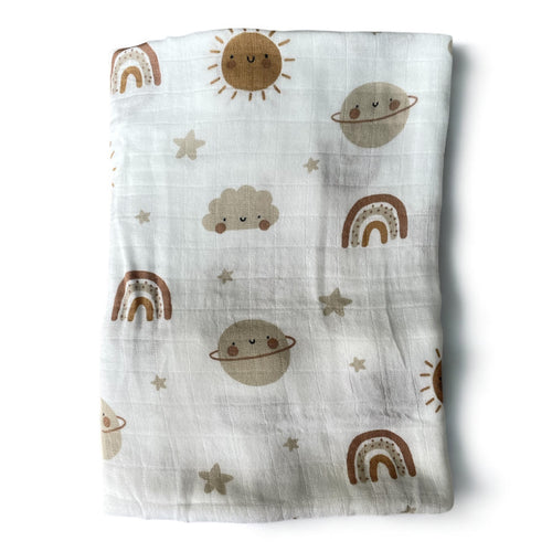 Up In The Sky Muslin Swaddle