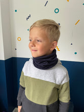 Load image into Gallery viewer, Kids Navy Blue Cotton Snood