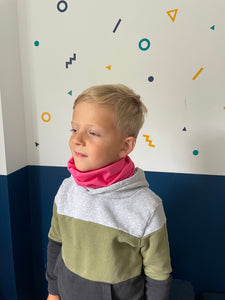 Kids Pink Cotton Snood