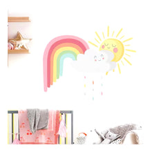 Load image into Gallery viewer, Large Rainbow Wall Sticker for girls bedroom or Nursery