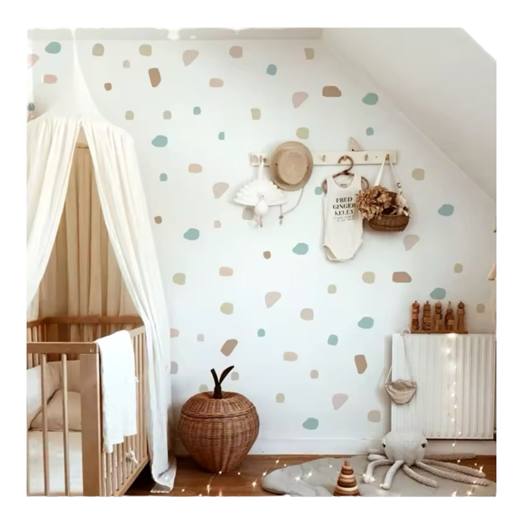 Terazzo wall stickers for children's bedroom