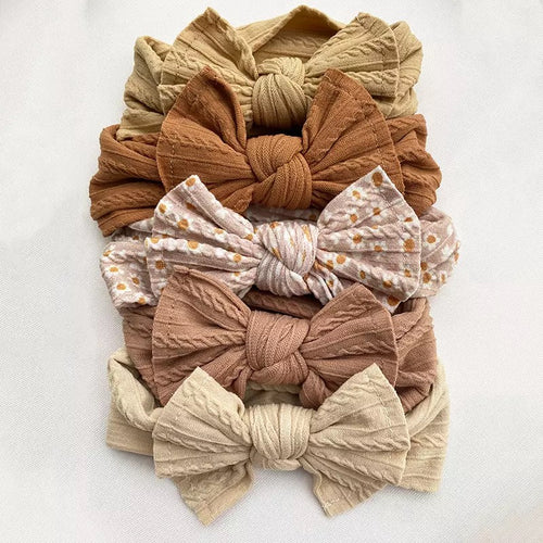 Cable Knit Bow Headband