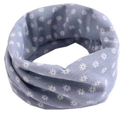 Grey Flower Snood