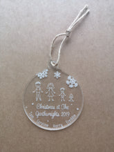 Load image into Gallery viewer, Personalised Acrylic Family Christmas Decoration