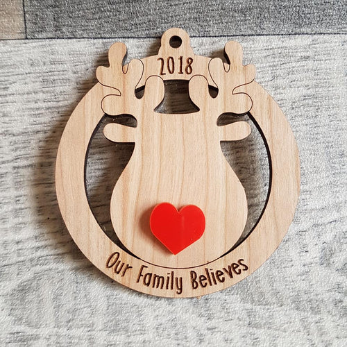 Personalised Rudolph Christmas Decoration