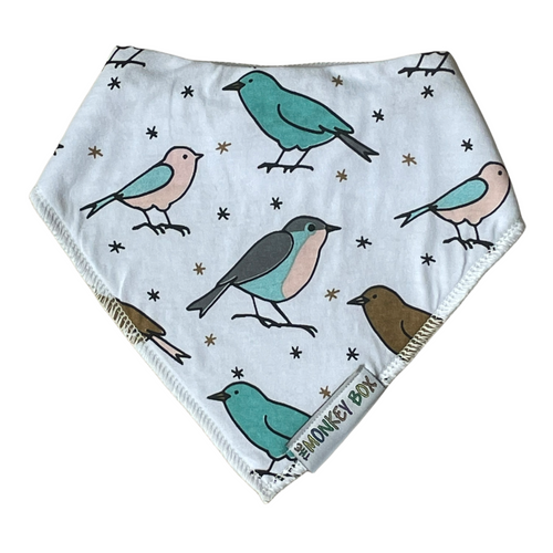 Pastel Birds Dribble Bib